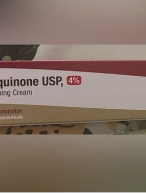Hydroqui none 4% bleaching cream, NEW